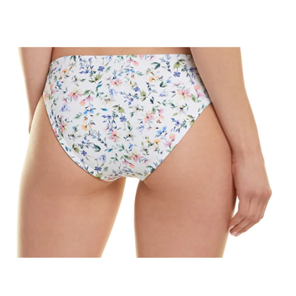 Shoshanna Moderate Coverage White Floral Swim Bikini Bottom XL NEW - Picture 3 of 4
